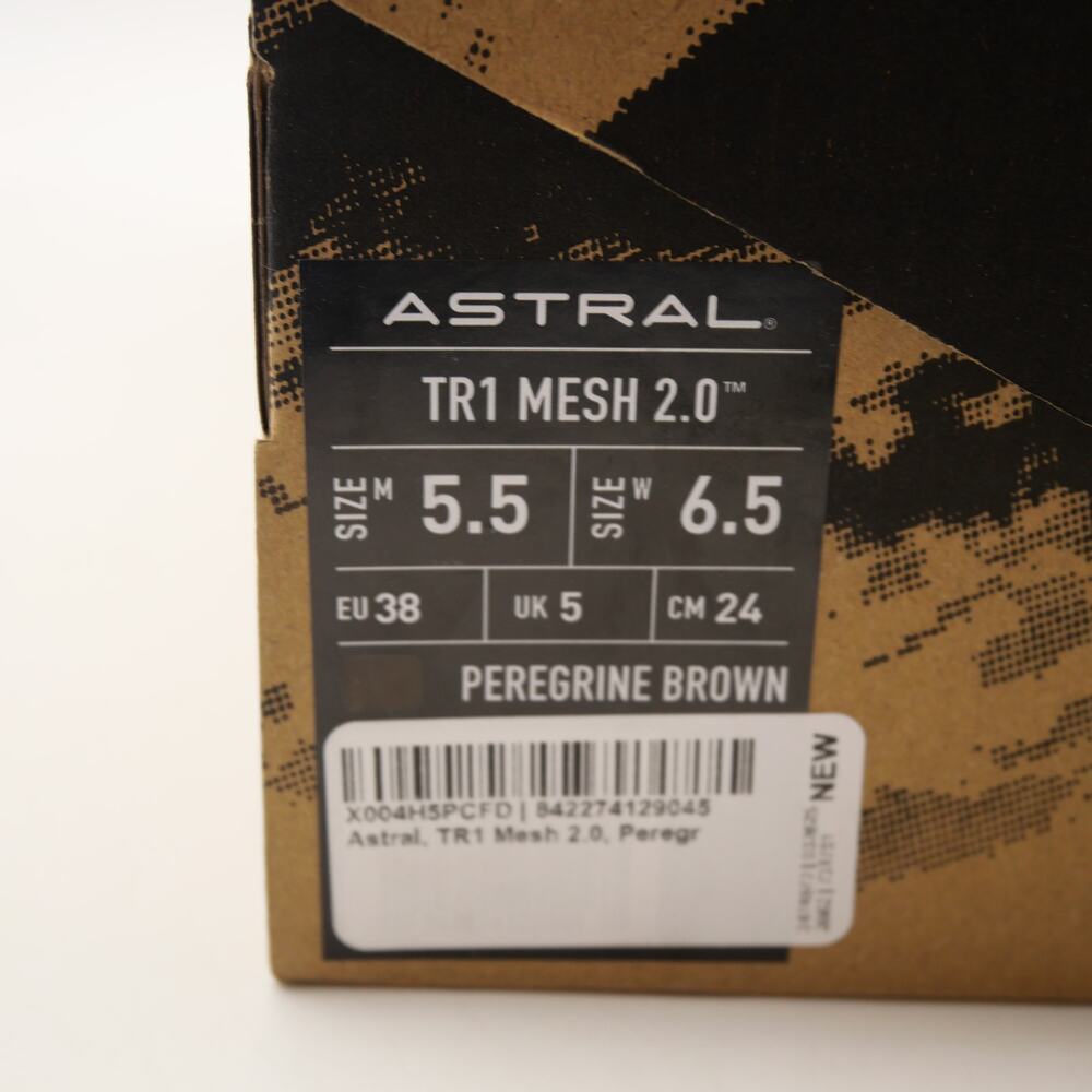 New Astral Women's 6.5 TR1 Mesh Trial Hiking Shoes Men's 5.5  Peregrine Brown - Picture 10 of 12